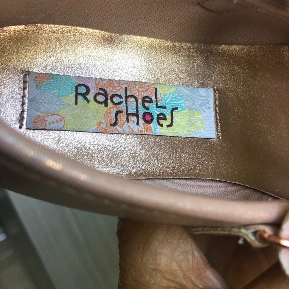 Rachel Shoes shimmery rose